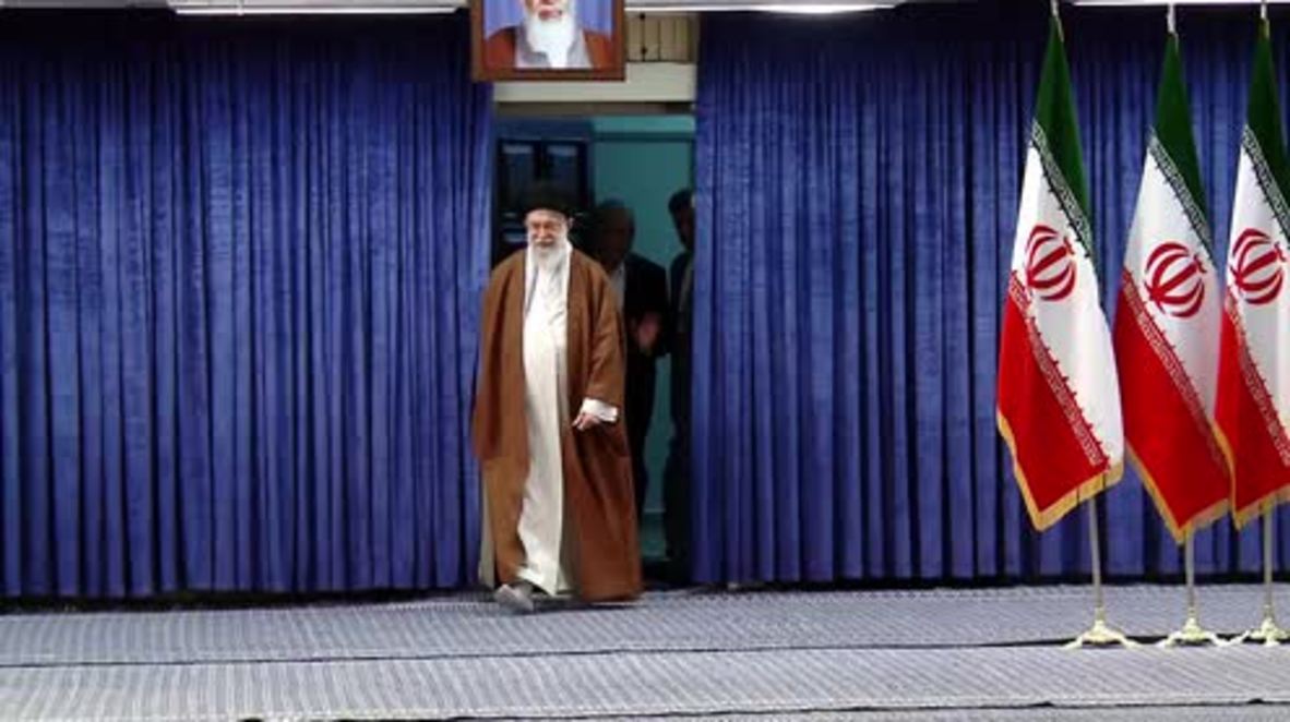 Iran: Supreme Leader Khamenei casts his vote in presidential election