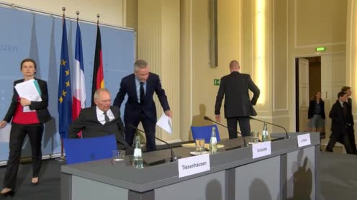Germany: Schauble and Le Maire discuss Greece's debt relief plans