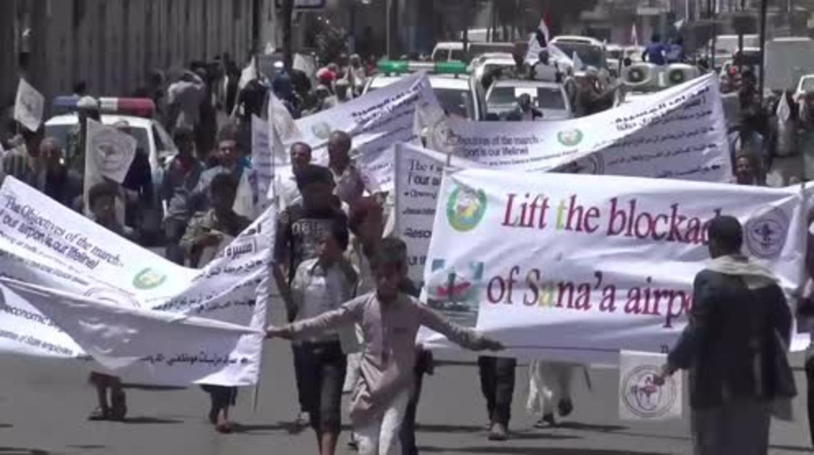 Yemen: UN Yemen Envoy arrives in Sana'a amid anti-UN protests demanding airport reopening