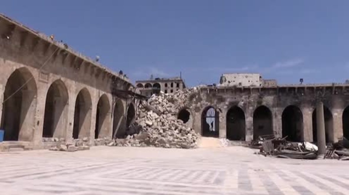 Syria: Guided tour of Aleppo's historic sites held for first time since city's liberation