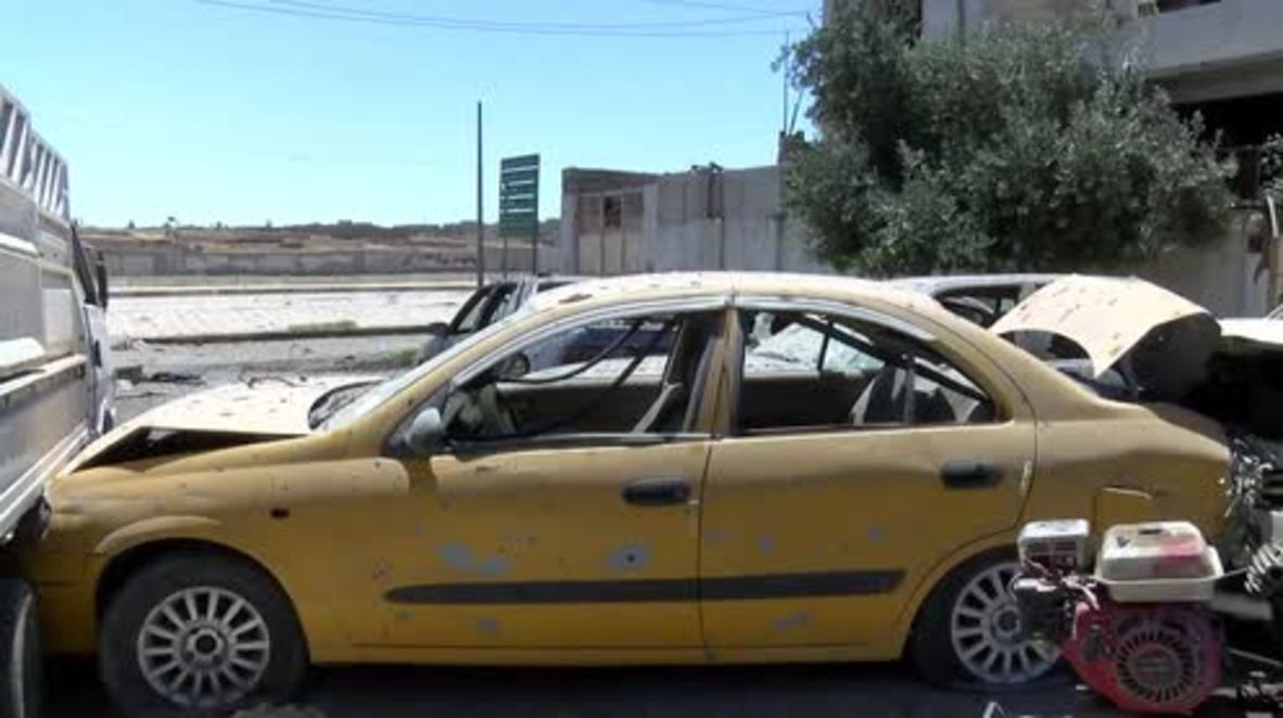 Iraq: Shrapnel holes and bloodied vests at IS suicide attack site in W.Mosul's Al-Nadjjar