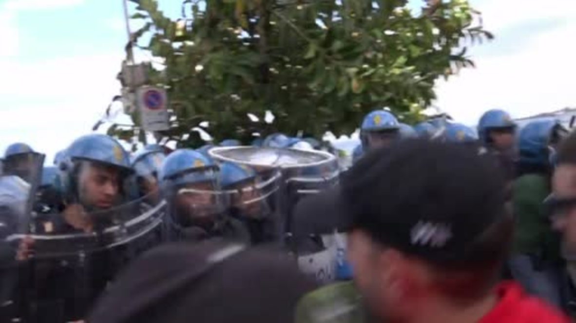 Italy: Violence breaks out at anti-G7 march