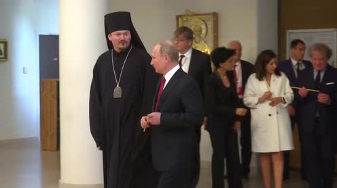 France: Putin visits new Russian spiritual and cultural centre in Paris