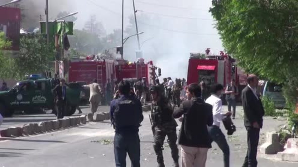 Afghanistan: Death toll climbs as emergency services rush to scene of Kabul car bomb