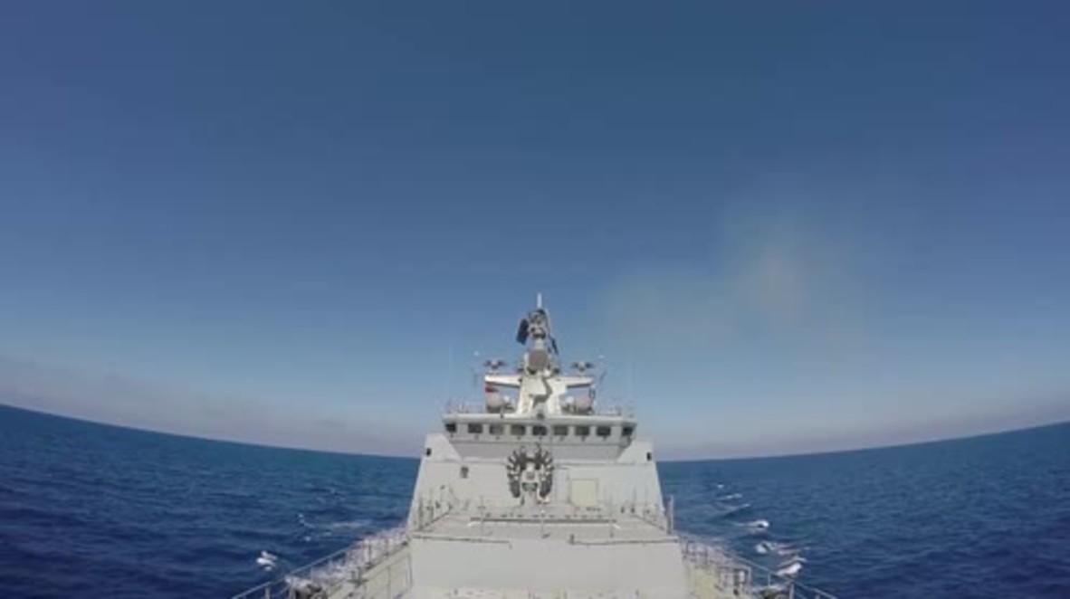 Mediterranean: Russian Navy bombards ISIS positions near Palmyra