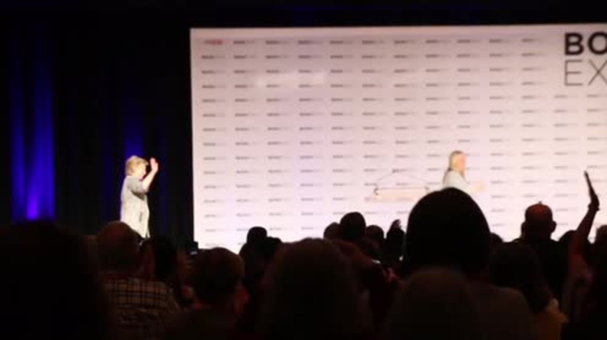USA: Clinton discusses Russian alleged interference in US elections at Book Expo