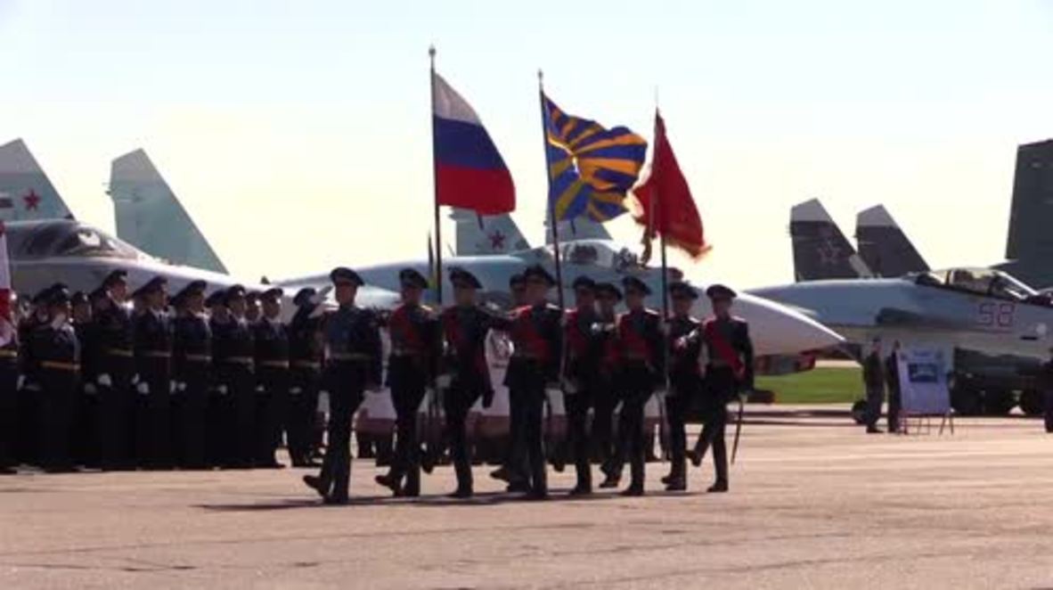Russia: Aviation parade held in Pushkino to mark 76 anniv. of 6th Air Army