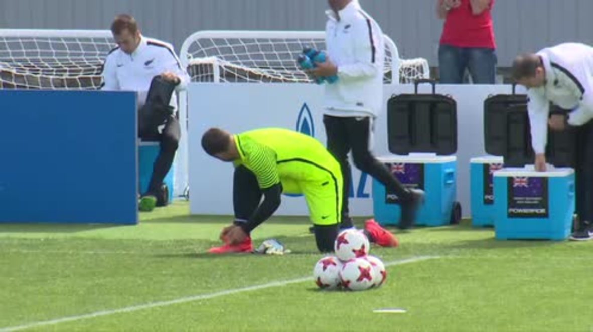 Russia: New Zealand football team train in St. Petersburg ahead of Confederations Cup