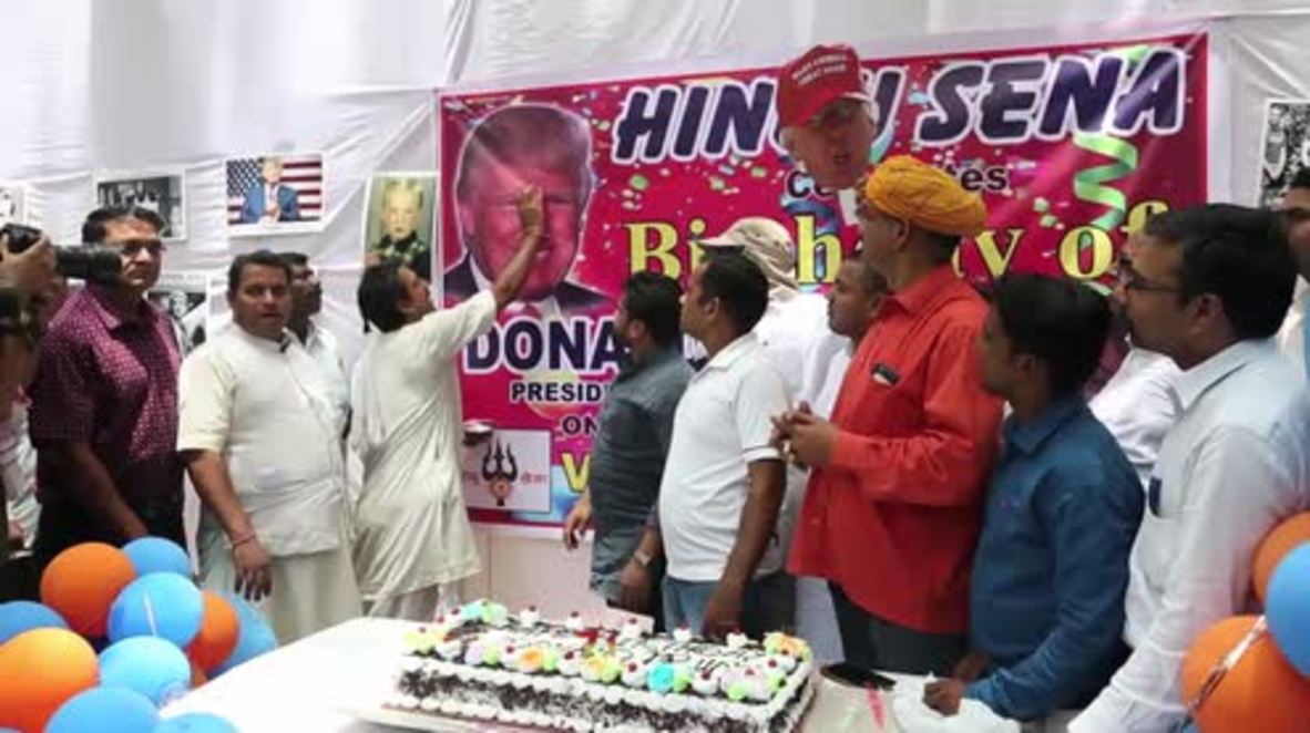 India: Hindu Sena throws birthday bash for Donald Trump