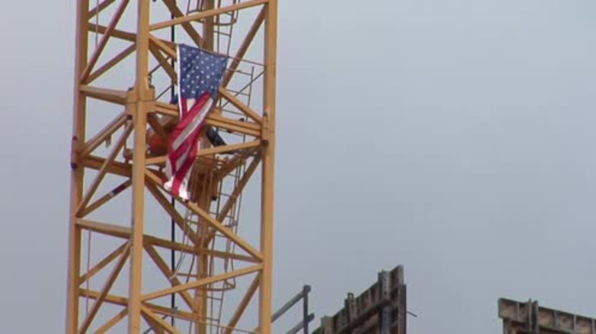 USA: Activist chains himself to crane protesting Trump's Cuba policy reversal