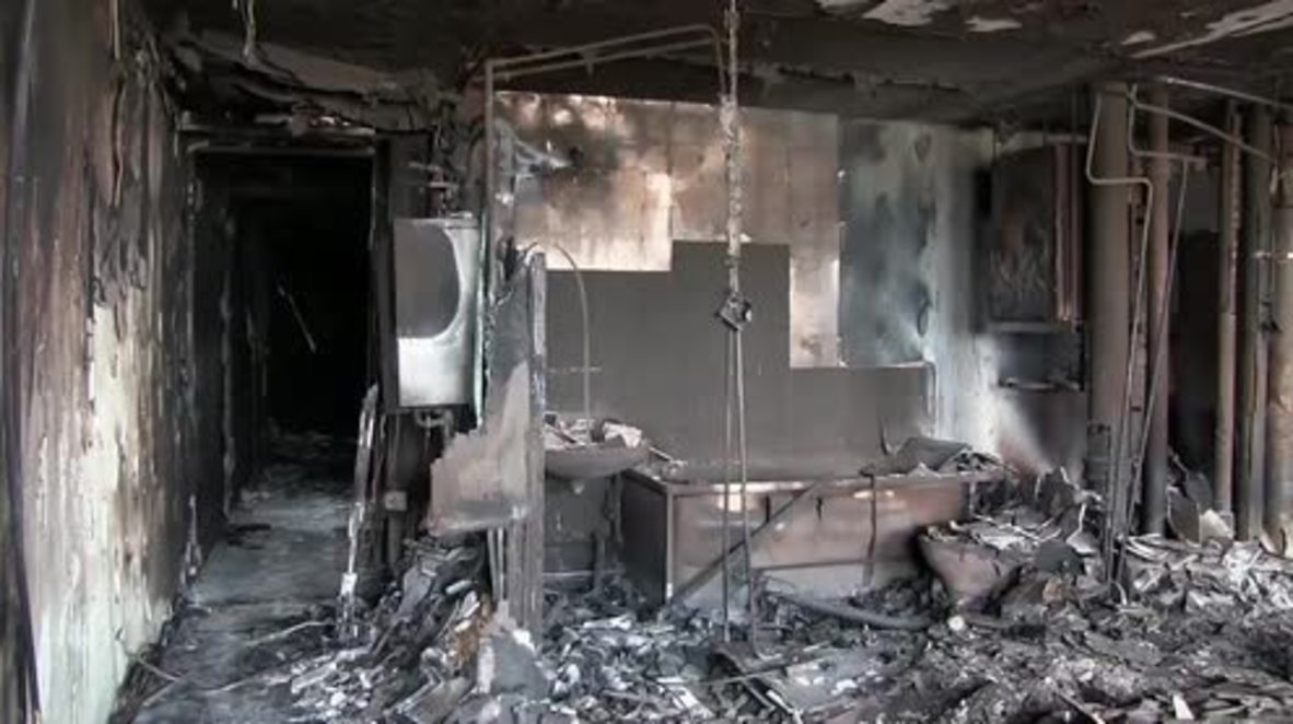 UK: Police footage shows destruction from inside burnt out Grenfell Tower