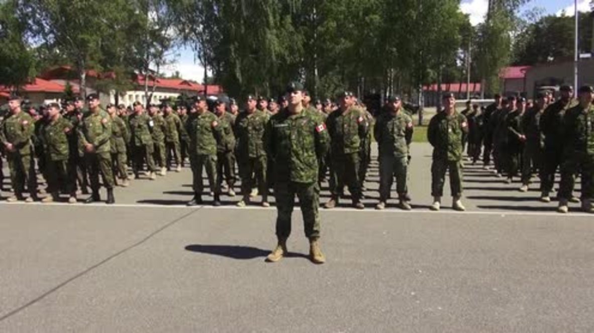 Latvia: NATO troops welcomed to Adazi military base