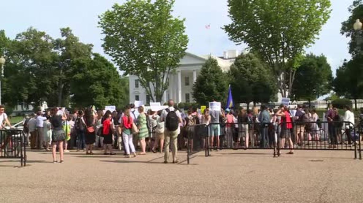 USA: 'Refugees are welcome here' - Protesters send a message to Trump administration