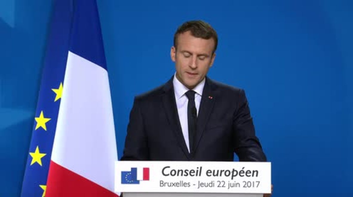 Belgium: Macron lauds creation of European defence fund