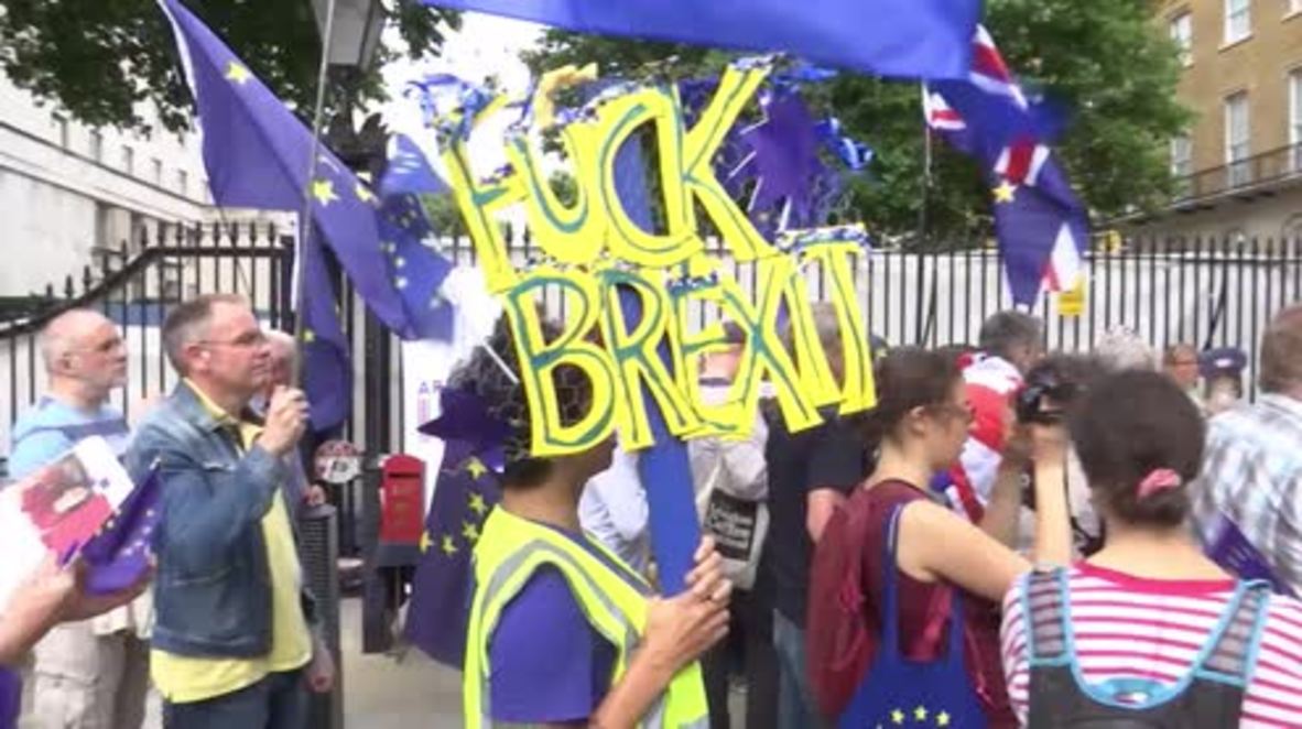 UK: 'No Theresa Mayhem!' say Anti-Brexit protesters at Downing Street
