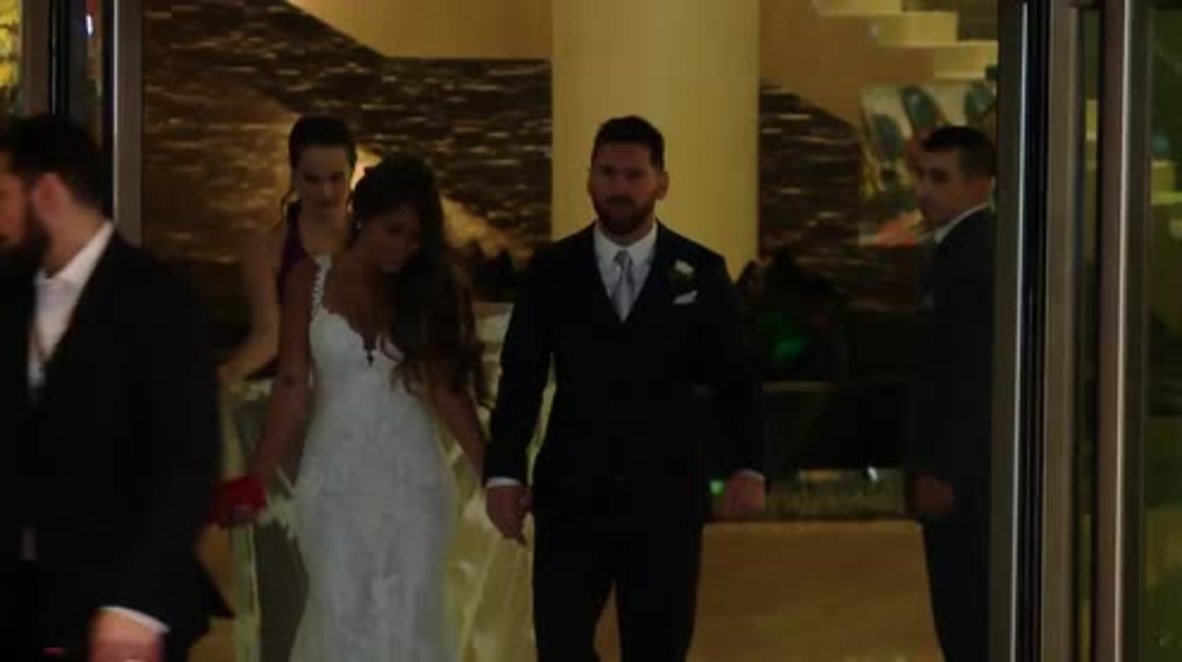 Argentina: Football stars gather in Rosario for Messi’s wedding