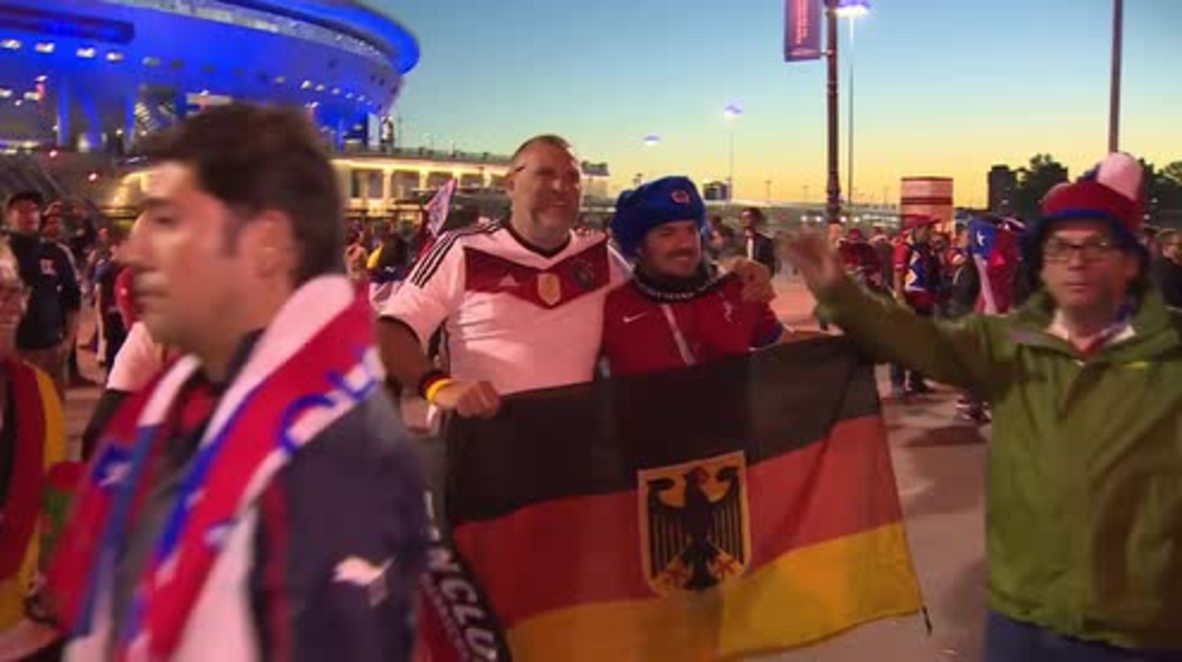 Russia: Germans triumphant, Chileans commiserate after Conf. Cup final