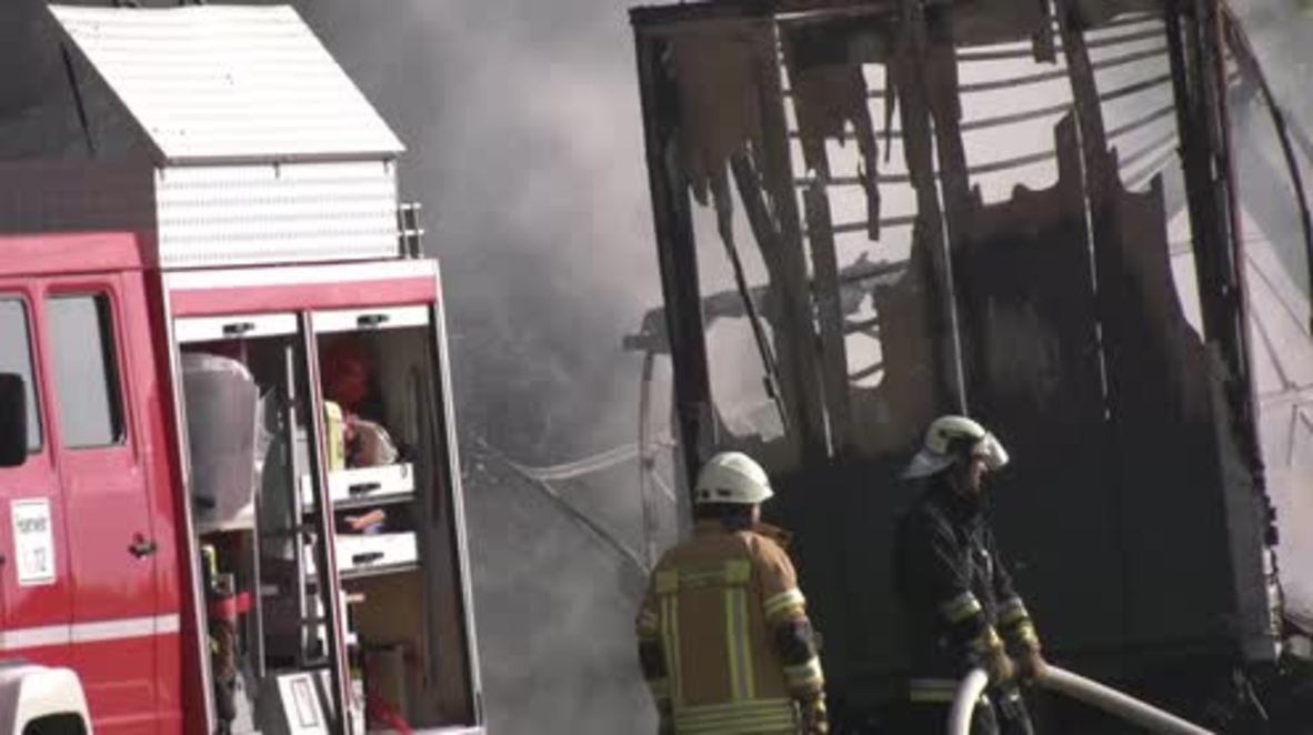 Germany: 31 injured, 17 missing after bus crashes in flames in Bavaria