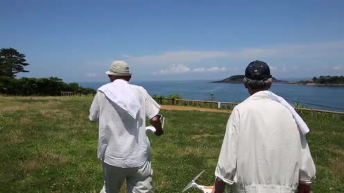 Japan: Ex-police officer uses drone-cam to prevent suicide at Tojinbo clifftops