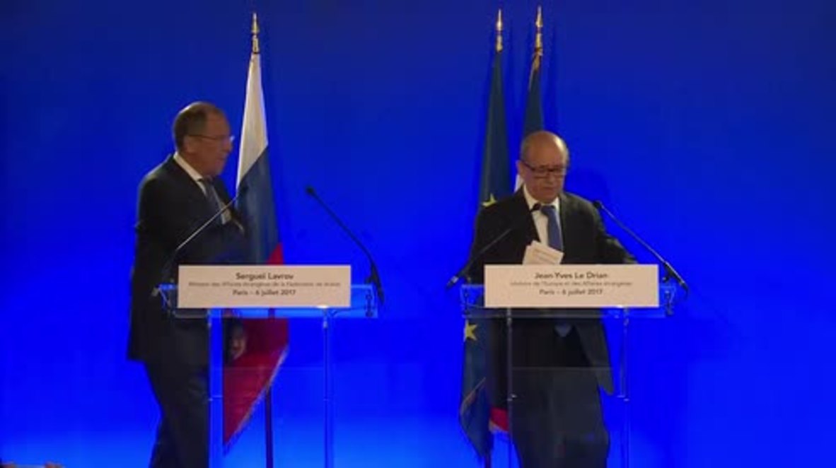 France: 'We face a common enemy: terrorism' - Le Drian at joint Lavrov conference