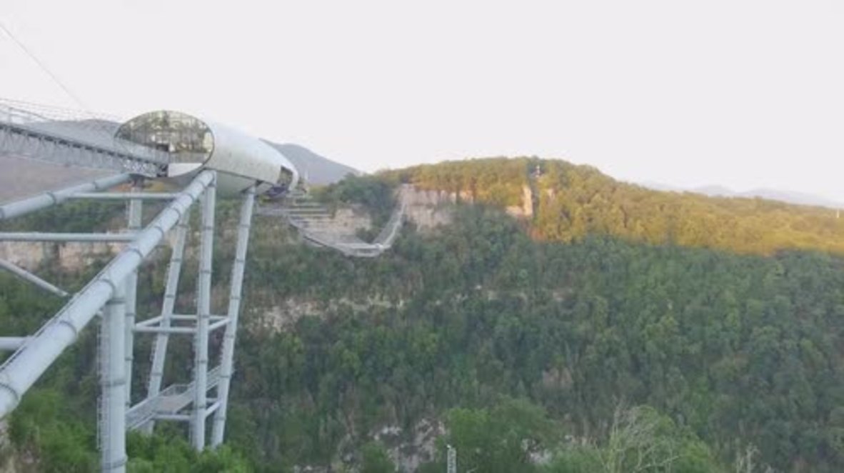 And Plié… but don't look down! Baby-ballerinas dance at mad heights on Sochi suspension bridge