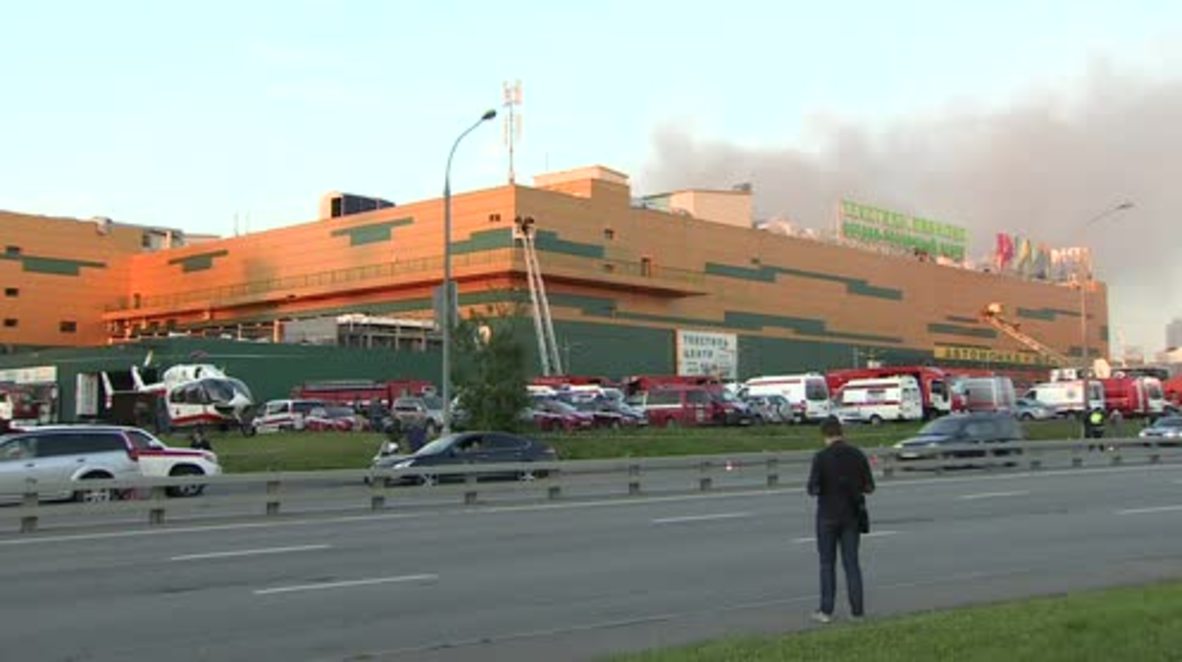 Russia: Emergency services converge on Moscow mall after massive blaze
