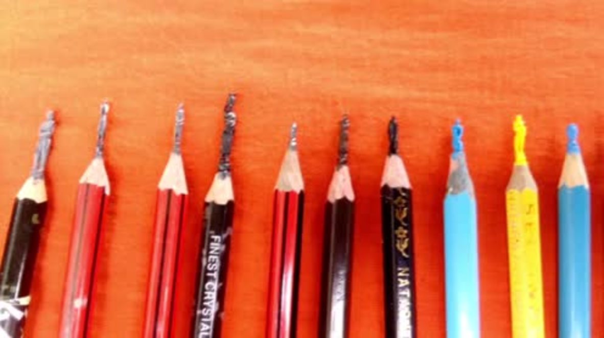 Lead-astray! Meet Kamlesh the graduate-turned pencil sculptural artist