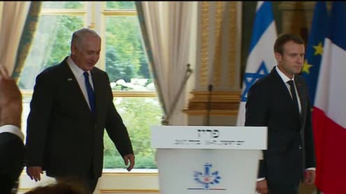 France: Macron calls for resumption of Israel-Palestine talks during Netanyahu visit
