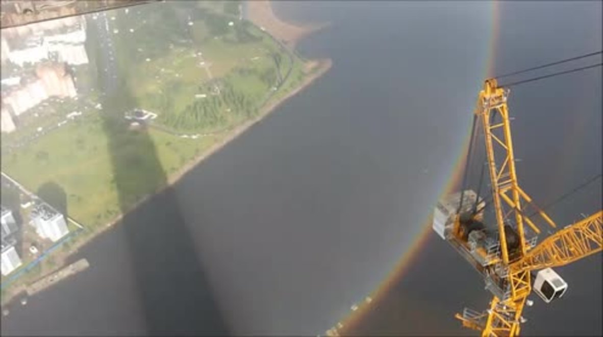 Thought Double Rainbow was good? Try St. Petersburg's CIRCULAR rainbow