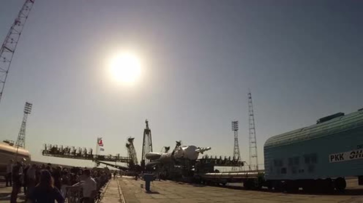Kazakhstan: WATCH expedition 53 spacecraft bound for ISS getting ready for launch