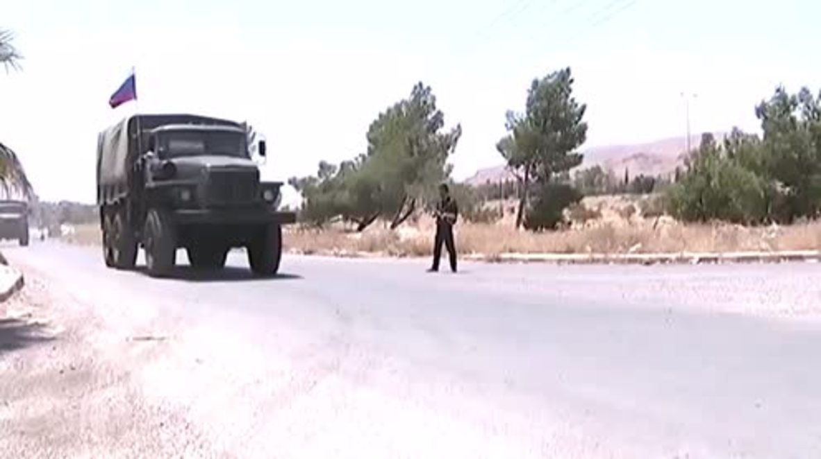 Syria: Russian military deliver food and aid to de-escalation zone in East Ghouta