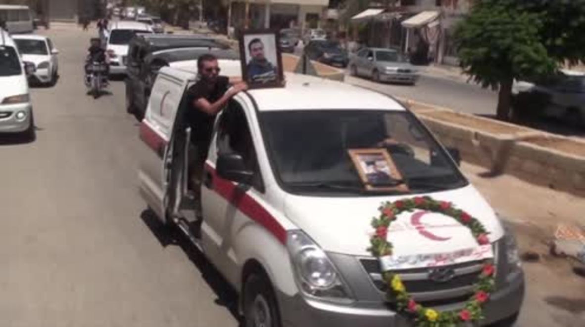 Syria: Mourners attend funeral of slain RT Arabic journalist Khaled Al-Khatib