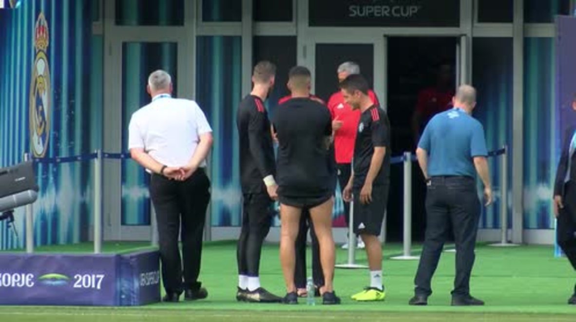 Macedonia: Manchester United train ahead of Real Madrid Super Cup showdown