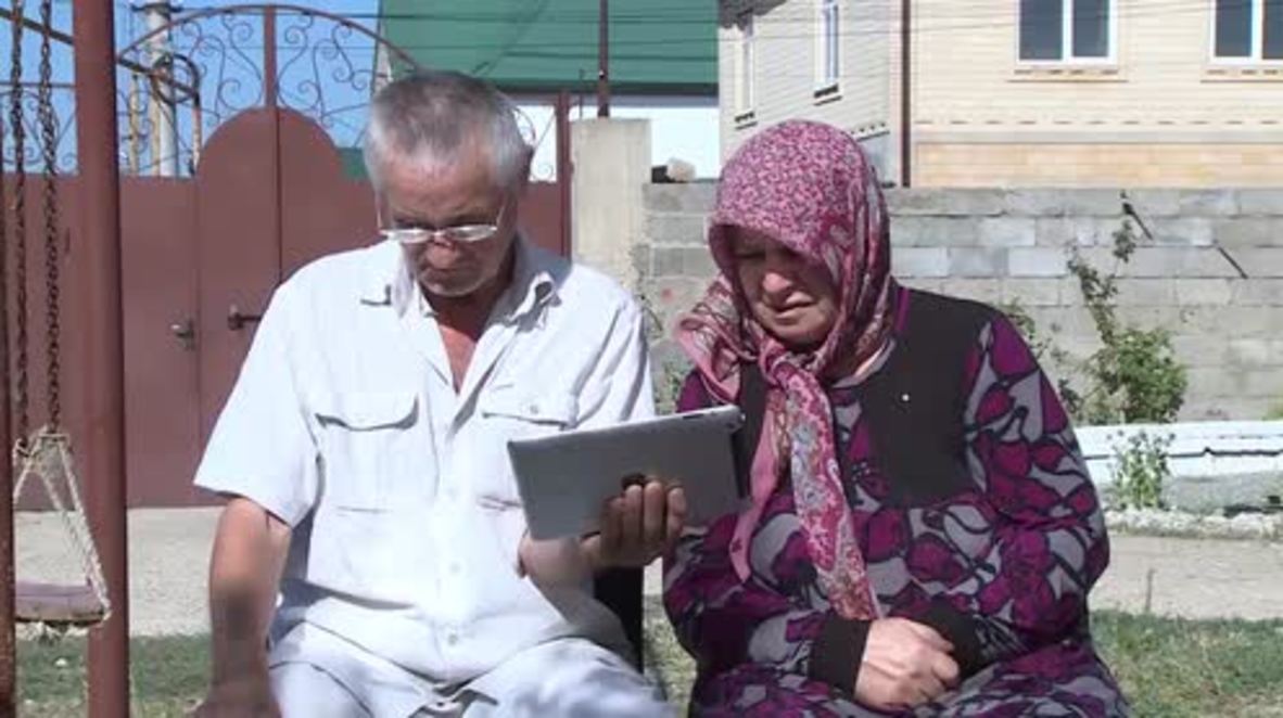 Russia: Tearful grandparents overwhelmed after children of IS found safe in Iraq *EXCLUSIVE*