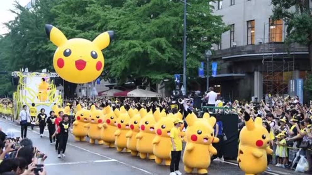 Can you catch em all? Over 1,000 Pikachus swarm Yokohama