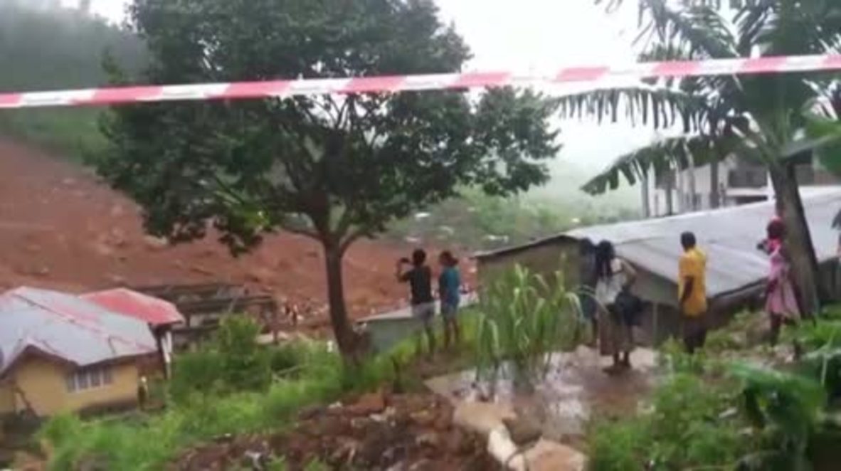 Sierra Leone: Dramatic footage emerges from Freetown after deadly mudslide