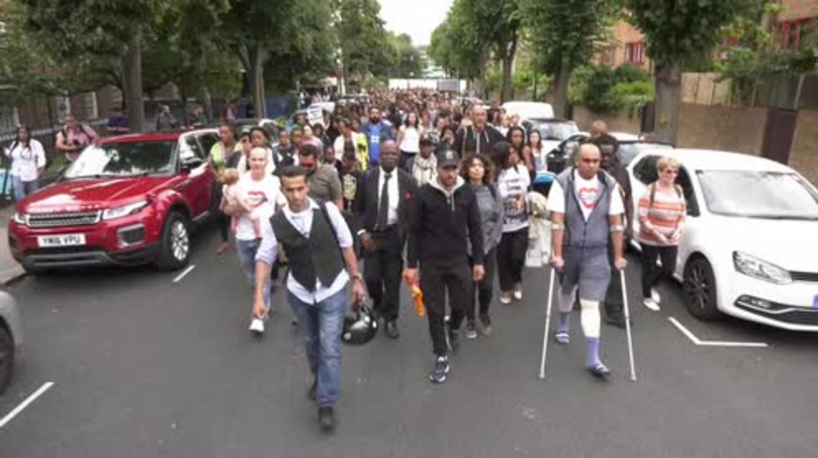 UK: Silent march to commemorate Grenfell victims 2 months after deadly fire