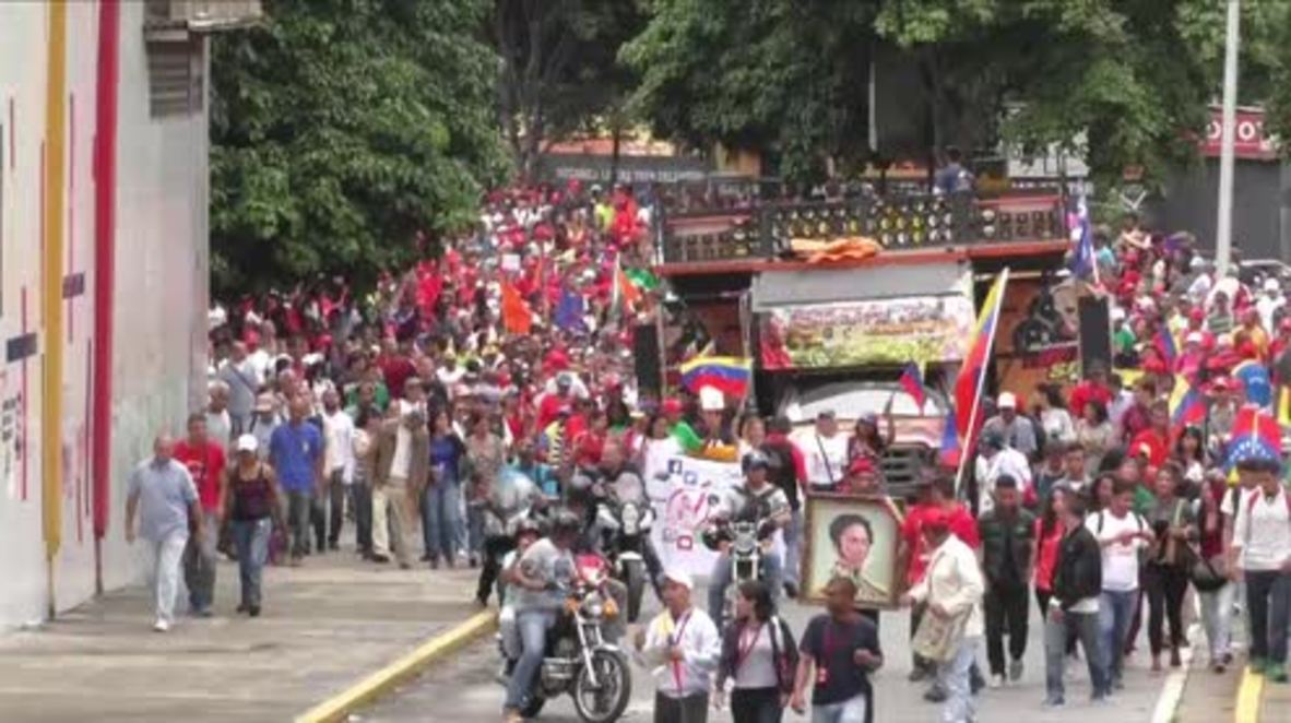Venezuela: ‘We are ready to fight’ – Venezuelans march against Trump