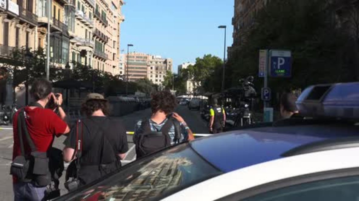 Spain: 'We saw an avalanche of people, chaos, people running' - witness of van attack