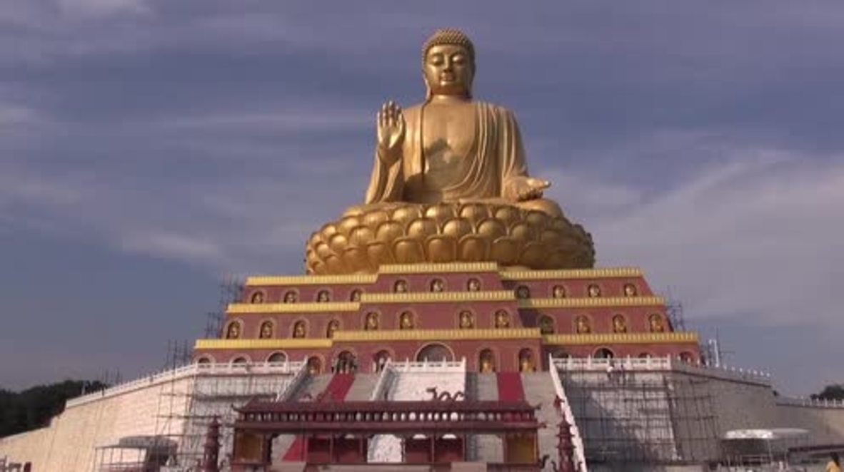 China: Gargantuan decade-long Buddha construction STILL not finished