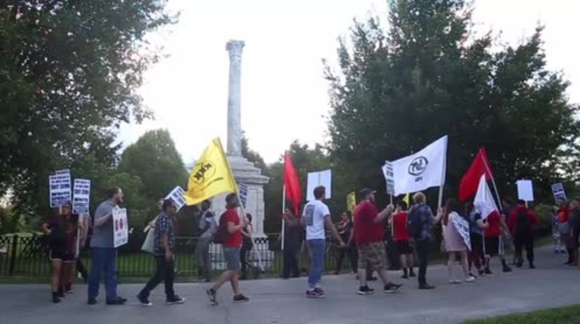 USA: Protesters demand removal of Chicago monument honoring Fascist general's historic flight