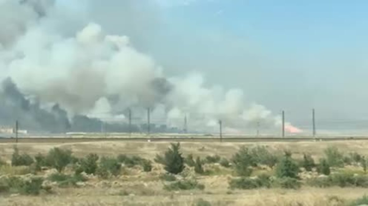 Azerbaijan: Explosions and trapped casualties as mammoth fire engulfs munitions depot