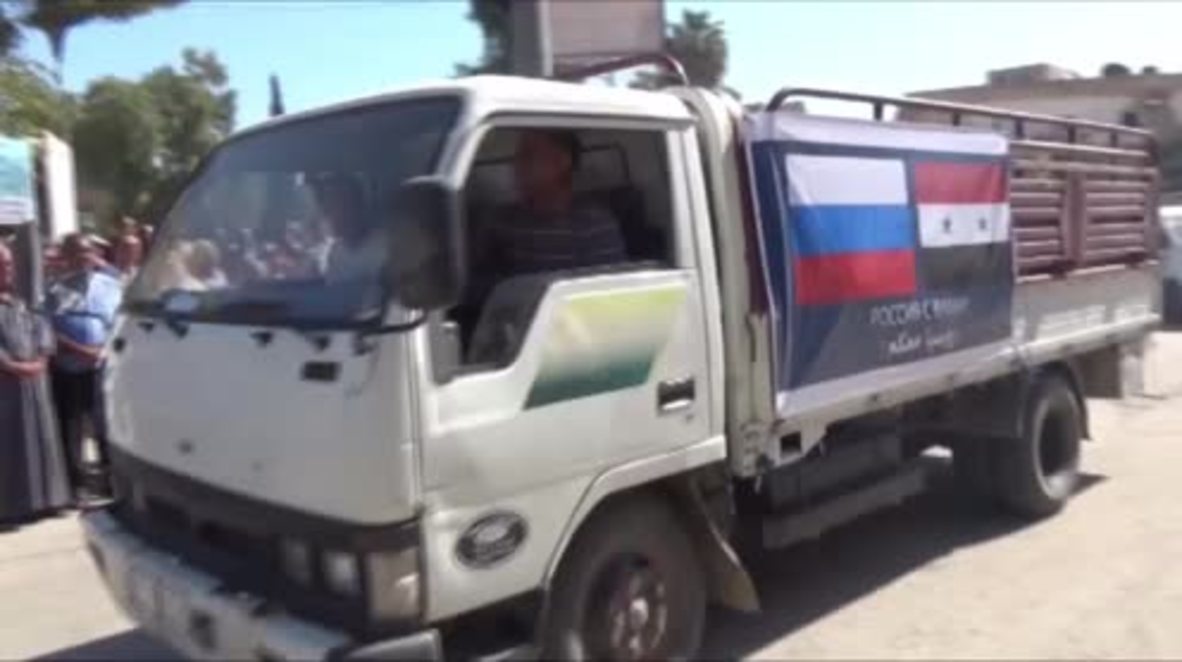 Syria: Russia delivers tons of aid to Hasaka's civilians