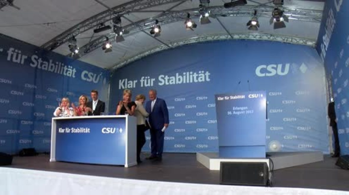 Germany: Merkel booed again during Erlangen campaign rally