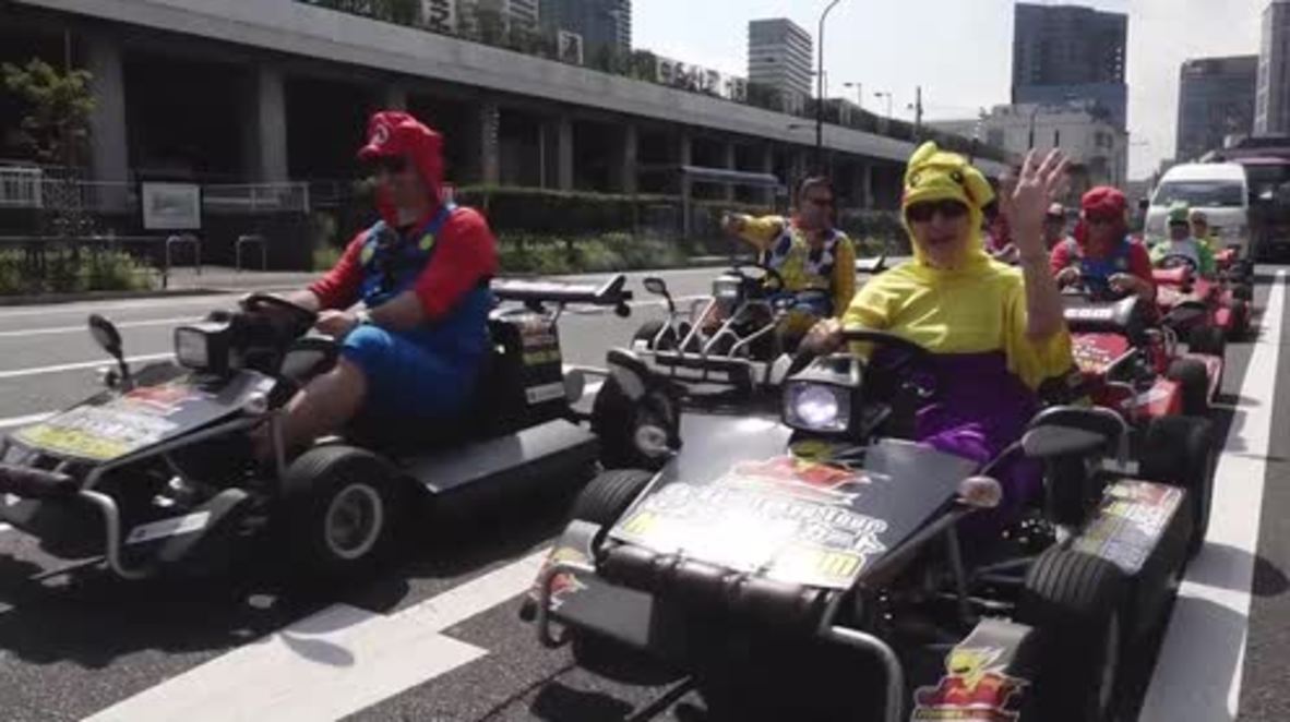 Lucky few live out their Mario Kart dreams on Tokyo's streets