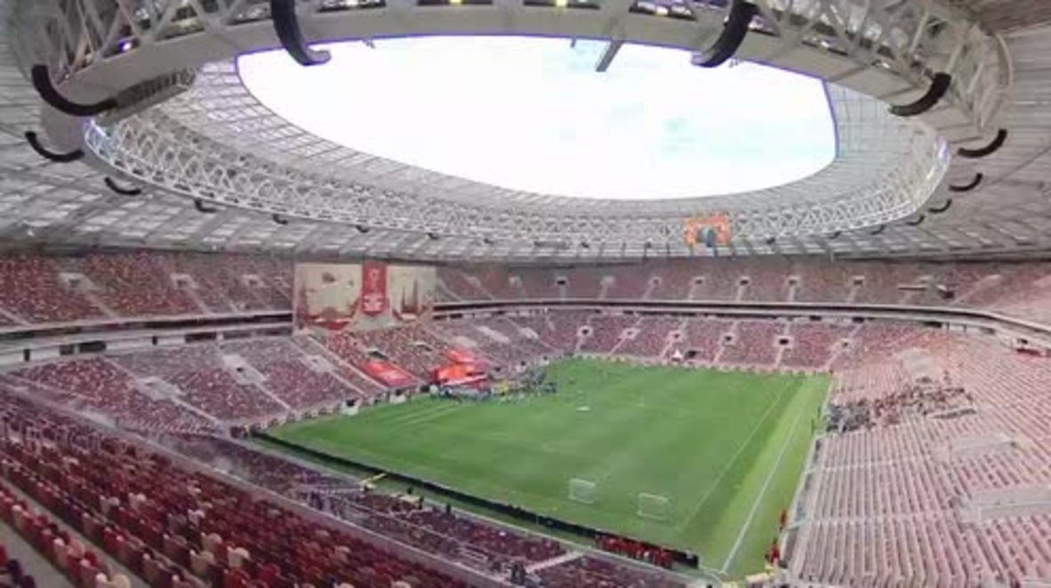 Russia: Putin arrives at iconic Luzhniki Stadium for start of WC trophy relay