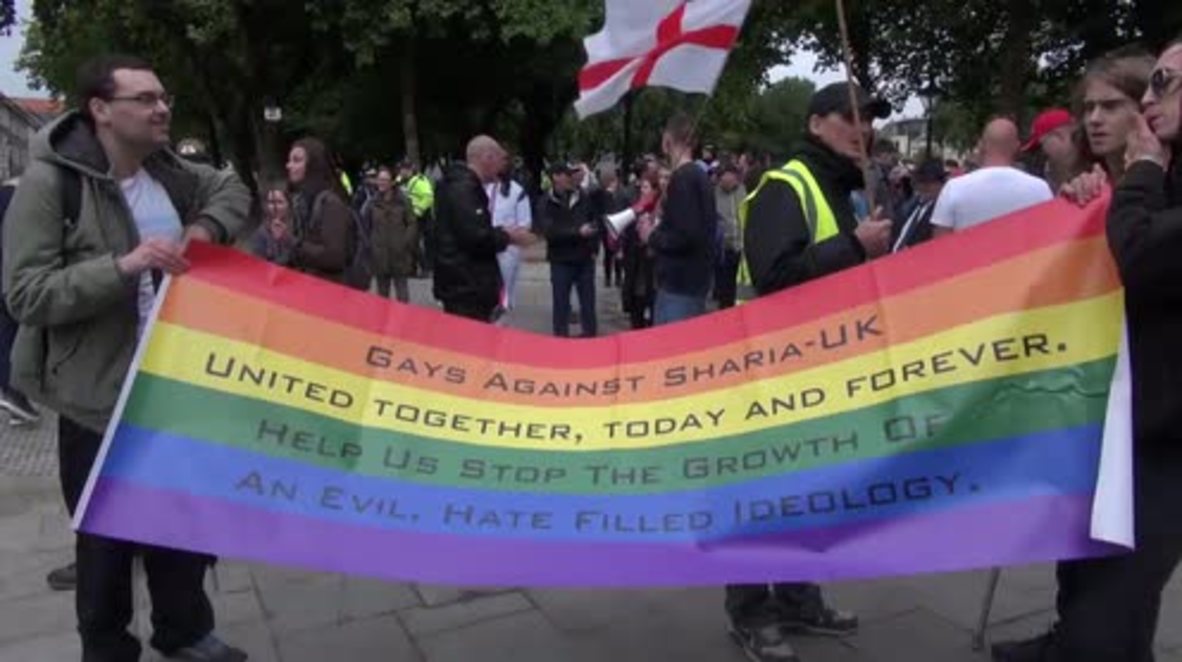 UK: Far-right 'Gays Against Sharia' protest met with counter-demo in Bristol