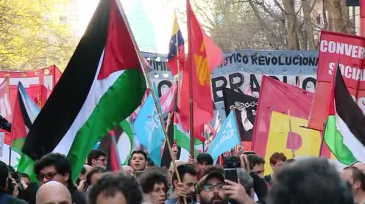 Argentina: Netanyahu's state visit met with angry protests in Buenos Aires