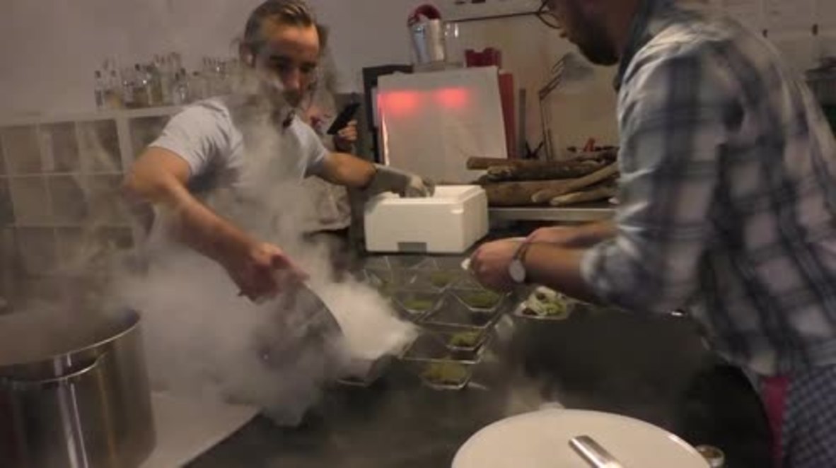 Creepy crawly dinning - patrons tuck into worms, grasshoppers and edible dirt at Zurich restaurant