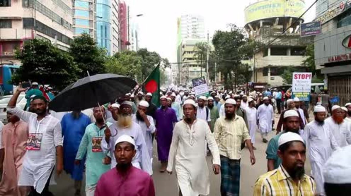 Bangladesh: March on Myanmar embassy to protest violence against Rohingya